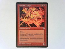 Volcanic Dragon	 Mirage - Magic the Gathering Red