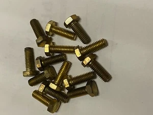 Vite a tappo esagonale 5/16-18 x 7/8 fissaggio bullone OTTONE 5/16" .875 (25 pz) - Foto 1 di 4