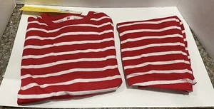 Children’s Pajama Set Red And White Stripe Size 10 (2 pieces) - Picture 1 of 2