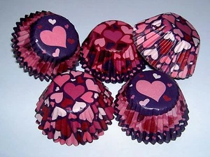 Muffin-Papierbackförmchen "HERZEN" mini - 72 Stück, Herz, Liebe - Bild 1 von 1