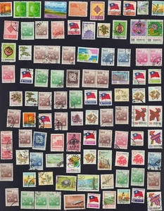 CHINA ROC 1950-2000 LOT OF 100 STAMPS USED - Bild 1 von 1