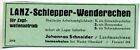 Lanz Schlepper Wenderechen--Immenhofen-Marktoberdorf---Werbung - 1949-