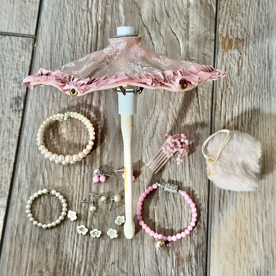 Vintage Doll Accessories Jewelry Lot Cissy? Miss Revlon? Toni? Ginny? - Image 1 of 4