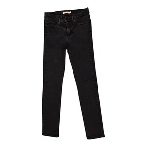 Levi’s 312 Jeans Womens Size UK 10 28W 32L Shaping Slim Fit Black Denim Cowgirl - Picture 1 of 5