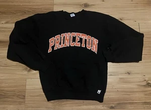 Sudadera de Colección Años 90 Russell Athletic Princeton University Cuello Redondo Para Hombre Pequeña - Imagen 1 de 5