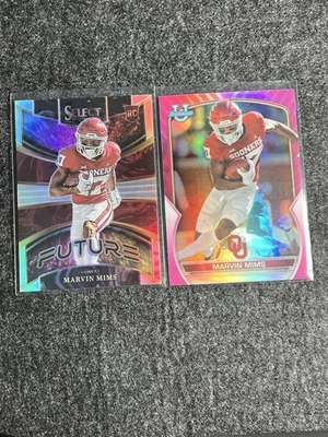 2023 Panini Select Draft Picks #FUT-20 Marvin Mims Future Silver RC Rookie BONUS - Image 1 of 2