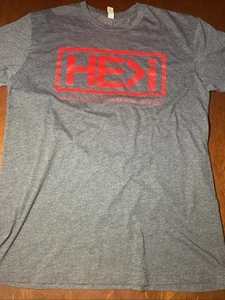 HE I He is Greater Than I Blue Gray T-Shirt Men’s Size Medium - Picture 1 of 5