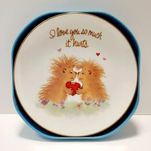 Vtg 1982 American Greetings Wall Hanging Porcupine "I Love You So Much It Hurts" - Picture 1 of 6