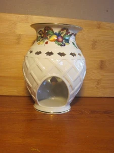 Lenox Christmas Holiday Tartan Tealight Frangrance Warmer Lattice - Picture 1 of 9