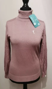 Women's Wave Golf Sweater Light Purple Grape OCEANTEE GOLFINO Size L New - Picture 1 of 10