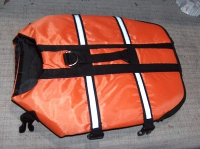 Dog  Life Jacket for Medium Dogs Orange, Size M  21-27 In - Image 1 of 4