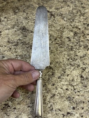 Servidor de tartas Gorham de plata esterlina HH WS original 9,5" con monograma. Foto 1 de 4