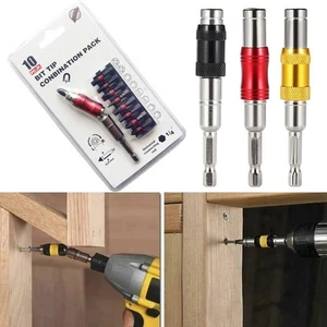 0-20° Angle Screw Drill Tip Magnetic Pivoting Locking Bit Woodworking - Picture 1 of 11