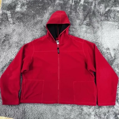 Tek Gear Polar Sudadera con Capucha Chaqueta Para Hombres XL Roja Cremallera Completa Sudadera con Capucha Foto 1 de 4
