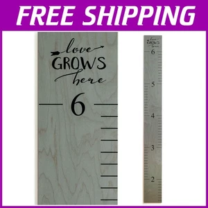 "Anpassbare Kinderhöhentabelle - Liebe wächst grau" - Bild 1 von 9