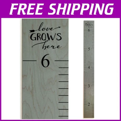 "Anpassbare Kinderhöhentabelle - Liebe wächst grau" - Bild 1 von 4