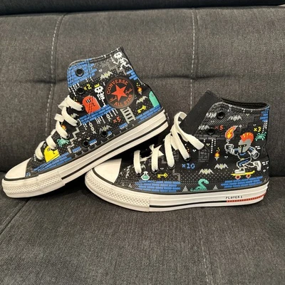 匡威 Converse Chuck Taylor All Star Gamer 尺码 2 高帮视频游戏主题鞋 — 第 1/4 张图片
