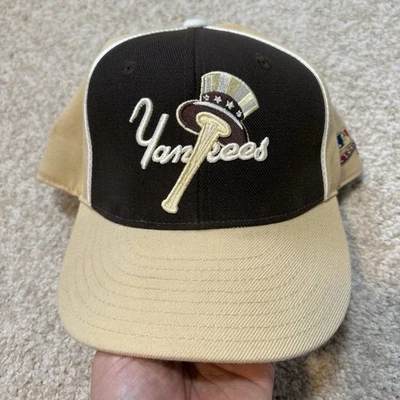 New York Yankees American Needle Men's Fitted Hat Size 7 1/4 Cane Logo Vtg - Image 1 of 4