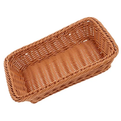  Cestini Vimini Piccoli Cestino Con Coperchio Intrecciato Plastica - Immagine 1 di 4