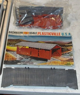 Vintage Plasticville Covered Bridge for O/S Scale Kit #1920 - Image 1 of 3