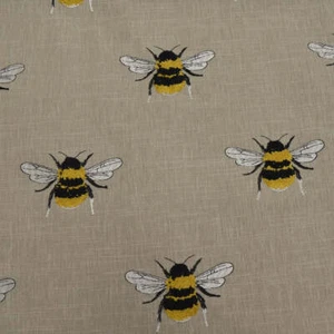 Busy Bee Leinen Swavelle Mill Creek bestickt Bienenstoff - Bild 1 von 3