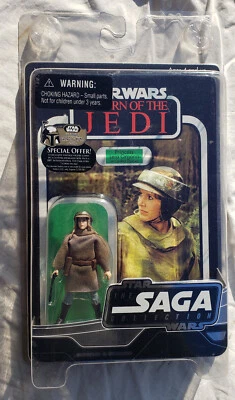 Poncho de Combate Princesa Leia Star Wars Figura Endor Colección Saga 2007 VOTC ROJ Foto 1 de 4