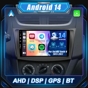 Autoradio Android 14 Per Suzuki Swift 4 2011-17 CarPlay DSP Navigation✅2GB+32GB✅ - Foto 1 di 17