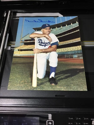 Duke Snider signed Los Angeles Dodgers 8x10 Promo Photo autograph - Image 1 of 3