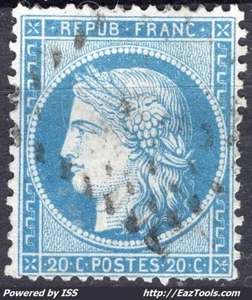 FRANCE EMISSION DU SIEGE DE PARIS N° 37 AVEC OBLITERATION - Picture 1 of 2