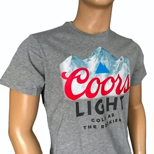 Coors Light Adult Men's XL Grey Short Sleeve Graphic T-Shirt Mountain Logo - Picture 1 of 14