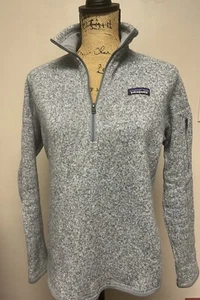 Suéter Patagonia Para Mujer Gris Medio Polar Cuarto Cremallera Pullover Mejor Suéter - Imagen 1 de 5
