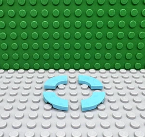 Lego 4 Azulejo Esquinero Redondeado Medio Azul 2x2 NUEVO - Imagen 1 de 1
