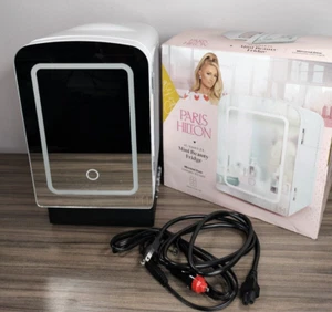 🔥NEW🔥 Paris Hilton Mini Refrigerator and Personal Beauty Fridge, Mirrored Door - Picture 1 of 17