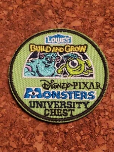 LOWE’s Build And Grow Disney Pixar Monsters University Scarers Patch Great Gift - Picture 1 of 2