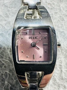 Relic ZR33544 All Stainless Steel Quartz Womens Watch Not Working Needs Battery - Picture 1 of 6