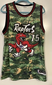 RARE NBA Authentics Toronto Raptors Vince Carter Jersey Digital Camo Sz L - Picture 1 of 15