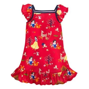 NWT Disney Store Snow White Nightgown Nightshirt 5/6,7/8,9/10 Girls Red - Picture 1 of 1