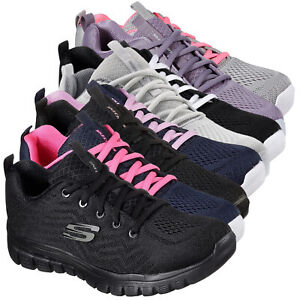Womens Skechers Graceful-Get Connected Sports Gym Trainers Walking Sizes 3 to 9
