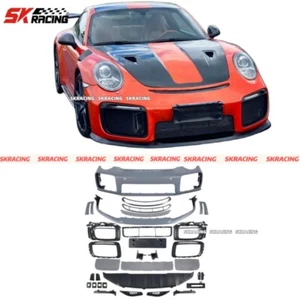For Porsche 911 991 2013-2019 New Style Plastic Front Bumper Diffuser Body kits - Picture 1 of 10