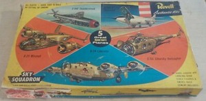 VERY RARE!! REVELL 1955 SKY SQUADRON GIFT SET:  B-25 SEALED -2 KITS 