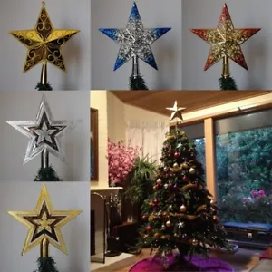 Christmas Tree Topper Star Plastic Universal Unique Design Classic Decoration - Picture 1 of 16