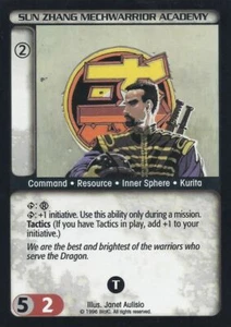 Sun Zhang MechWarrior Academy Battletech CCG CASI NUEVO RARO - Imagen 1 de 1