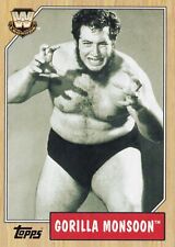 Gorilla Monsoon 2007 Topps Heritage III WWE Card #81 Wrestling Legend Superstar