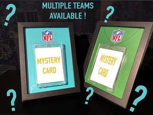 🏈NFL Mystery Card with Display Frame! Choose a Team- NFL Gift -NFL Card - Picture 1 of 5