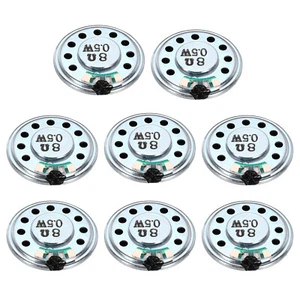 8 Pcs 0.5W 8 Ohm Small Speakers Metal Shell Round Internal Micro Magnet Speaker - Zdjęcie 1 z 6