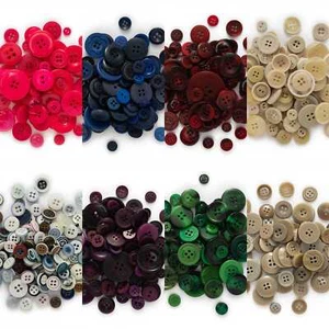 30g Deep Color Series Resin Buttons Sewing Scrapbooking Clothing Handmade Decor - Picture 1 of 10