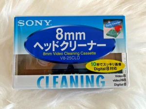 Sony V8-25CLD 8mm Video8/Hi8/Digital 8 Head Cleaning Tape NEW OLD STOCK - Picture 1 of 6