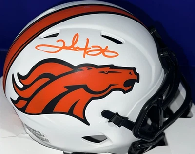 CLINTON PORTIS DENVER BRONCOS JSA AUTHENTICATED SIGNED LUNAR ECLIPSE MINI HELMET - Image 1 of 2