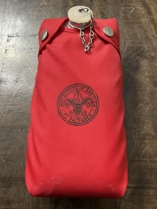 Vintage Boy Scouts of America Aluminum Canteen Red Cover By Regal - Picture 1 of 7