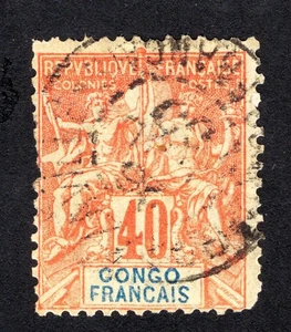 Congo 1892 stamp Mi# 24 used CV=43.2$ - Picture 1 of 2